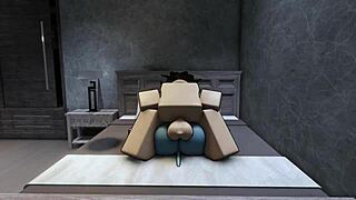 uh, havin’ rough roblox sex with this hot demon!