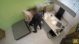 hey, wanna see busty blonde blanche bang loan agent?