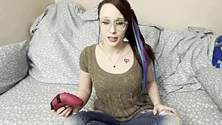 An older man with a big cock fucks a skinny teen streamer for more views, her small tits bouncing as they go hard.