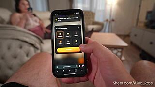 Aunt Alina’s Big Tits Caught Nephew Jerking to Her Pics