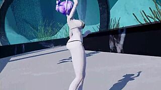 i watch mmd sailor girl striptease rip clothes so hot