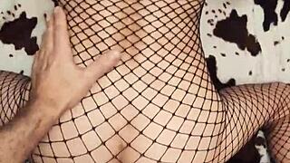 fishnet underwear looks very excitingsk
