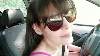 Raquel Asking for Info, So Naughty! Touching, Sucking, Swallowing Cum from a Stranger!