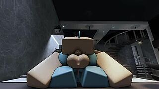 uh, havin’ rough roblox sex with this hot demon!