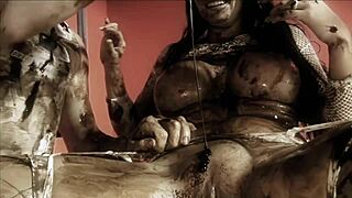 wow, jodi james covered in chocolate for wild sucking and banging