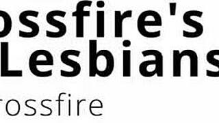 Channy Crossfire's natural tits bounce during lesbian close-up