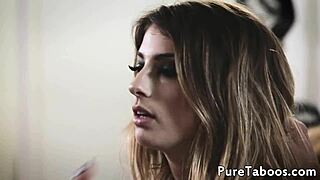 Smalltit stepsis deepthroats stepbro's cock