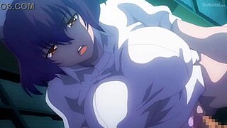 asian nurse in hospital interacts with patient in hentai cartoon