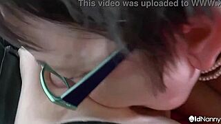 Curvy mature lesbian oldnanny explores licking pussy and using toys in a steamy session