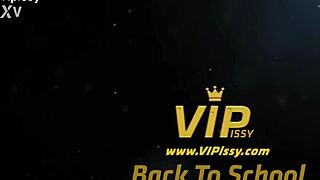 Piss play unfolds with tutor, Paula Shy, and Alexis Crystal by VIPissy