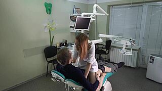 Doctor gets fucked doggy style in office during appointment