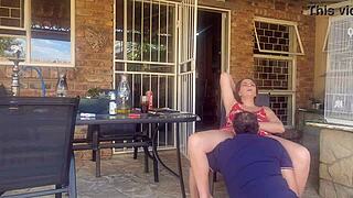 My Friend's Wife Is a Real Cheating Cumslut in Homemade Outdoor Action.