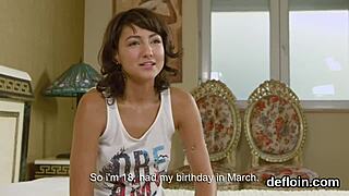 Lovesome girl spreads her juicy pussy wide open and loses virginity in hardcore scene