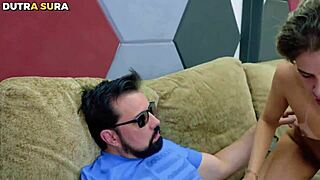 Visiting Friend, Discovering Cuckold Husband Scene