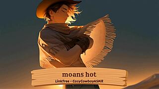 Hot moans during solo orgasm with friend