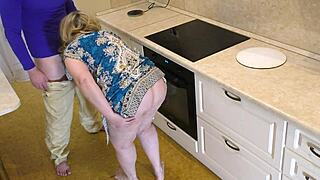 Mature milf's ass felt perfect in hand during intense bedroom action.