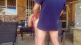 My Friend's Wife Is a Real Cheating Cumslut in Homemade Outdoor Action.