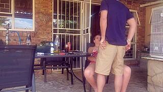 My Friend's Wife Is a Real Cheating Cumslut in Homemade Outdoor Action.