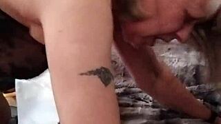 face and sounds during a homemade session with the housewife.