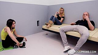 Three prisoners shout, 'We're doing our time with huge cocks in doggystyle group fun!'