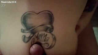 Chubby wife sips milk, then sucks cock and swallows cum 😋