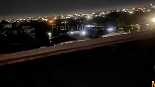 ⭐️ SEX ON THE ROOF TOP from midnight to dawn. Huge cum creampie in pussy with squirting, full video on membership only!