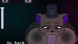 damn, five nights at fuzzboobs with freddy giving wild titjob in cartoon sex!