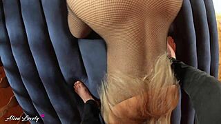 Pov couple in costumes