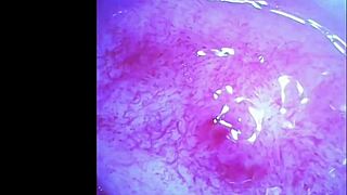 metal granny works vibrator on cam for wild solo fun