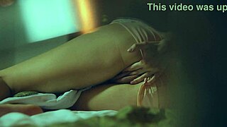 Puffy nippled milf masturbates intensely. She moans loudly while touching herself.