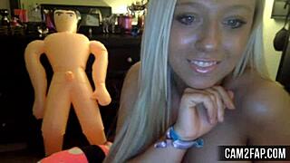I’m Obsessed with This Hot Blonde on Webcam Voyeur!
