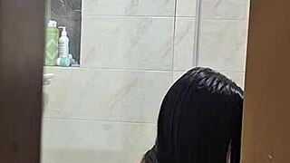 man, i caught my hot rommie changing and showering