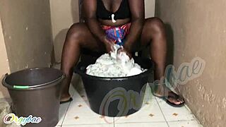 just doing weekend laundry as a housewife, keeping it real at home.