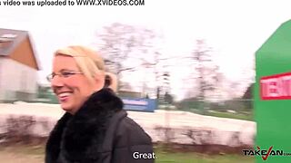 hey, wanna see pussy cum cover on glassed blonde teacher in taxi at lunch break?