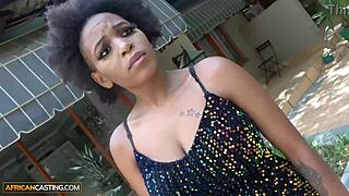 The big tits african milf says, 'bang me at this casting with your big cock, fake agent'