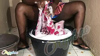 just doing weekend laundry as a housewife, keeping it real at home.