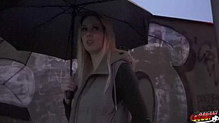 german scout picks marie cherie for rough casting fuck