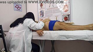 Big cock rises right in front of the Brazilian nurse for wild banging