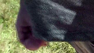 on wild beach pervert jerked off to sexy blonde sunbathing