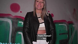 hey, caught this blonde french chick masturbating on the street, wanna see hard pov fuck?