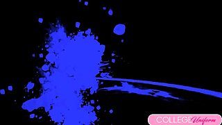 Jimena Lago crams plumber's massive cock in tight pussy