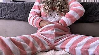 Asian Teen Fingers Hairy Pussy to Squirt Orgasm Up Close!