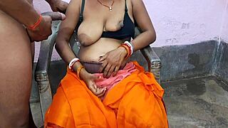 A hot 18-year-old girl from the village has no panties on