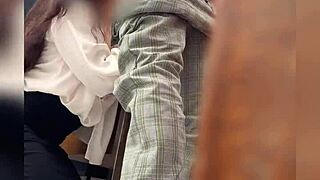 Yo, this Mexican teacher bangs her student in the classroom, caught on tape! 😜