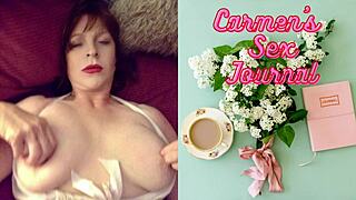 metal granny works vibrator on cam for wild solo fun