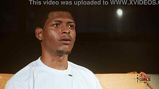 Chatting with cute Brazilian Carlao Villar in jeans