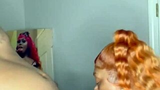 Craving every drop from that big black cock in nut compilation