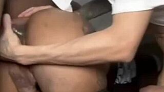 Boyfriend Enjoys Threesome with Bisexual Anal Fingering