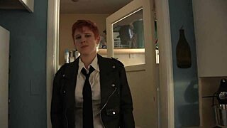 Hairy Shorthaired Redhead Dives into Wet Lesbian Action