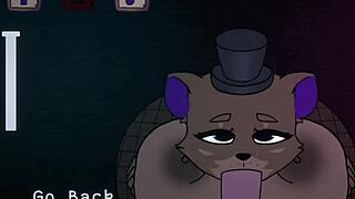 damn, five nights at fuzzboobs with freddy giving wild titjob in cartoon sex!